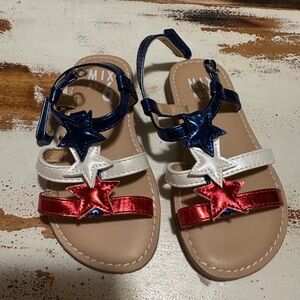 Mix Kids Star Sandals - Red, White, and Blue